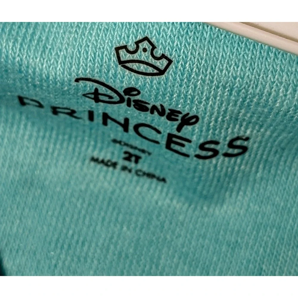 Disney Princess Ariel Little Mermaid Girls 2T 3 Piece Swimsuit Cover Up Set Aqua